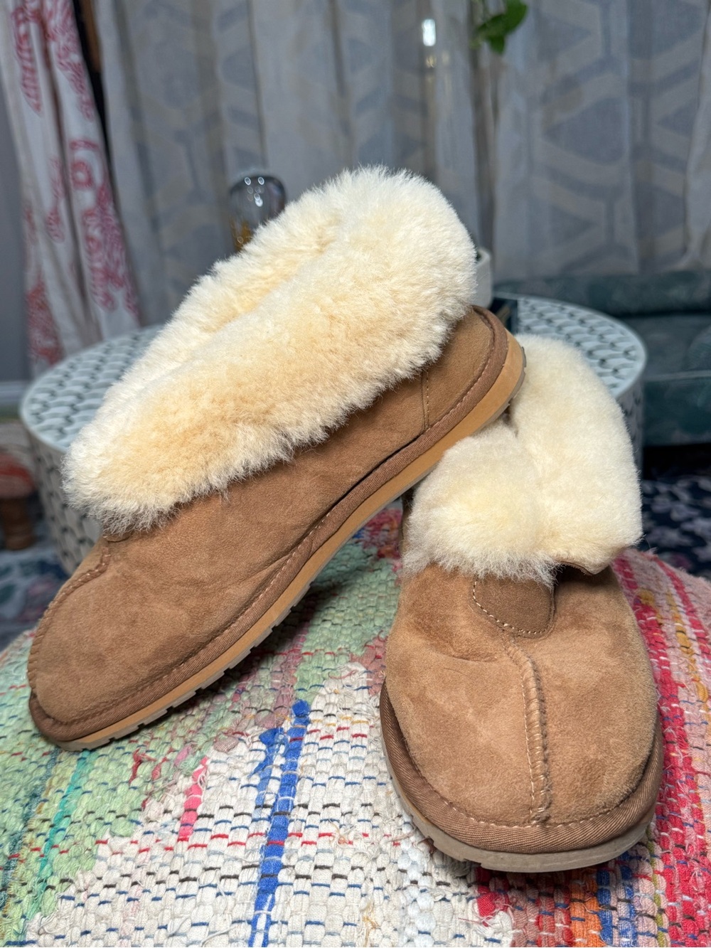 NEW 🧸🐑Emu Australia Albany Chestnut Sheepskin Shearling-Lined Mules Slippers 🐑🧸 - Picture 5 of 9